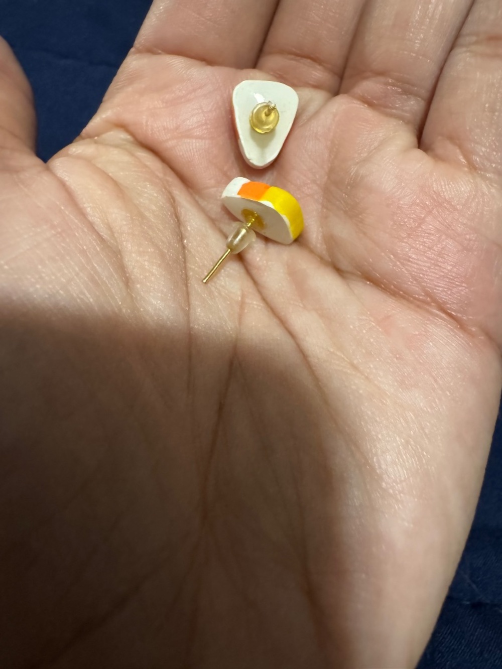 Candy corn earrings